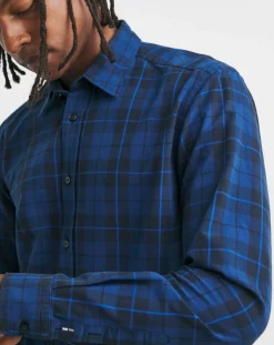 BOSS Long Sleeve Blue Check Shirt