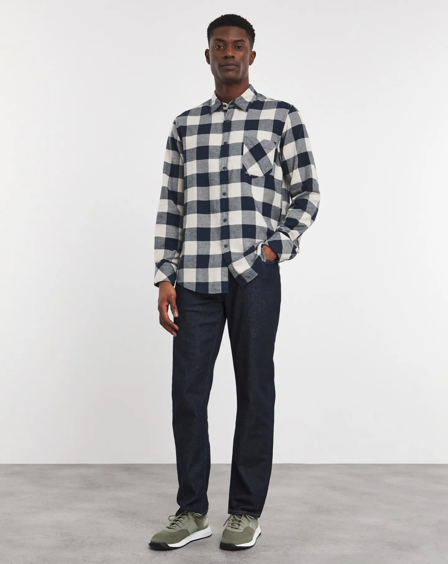 BOSS Long Sleeve Checked Shirt