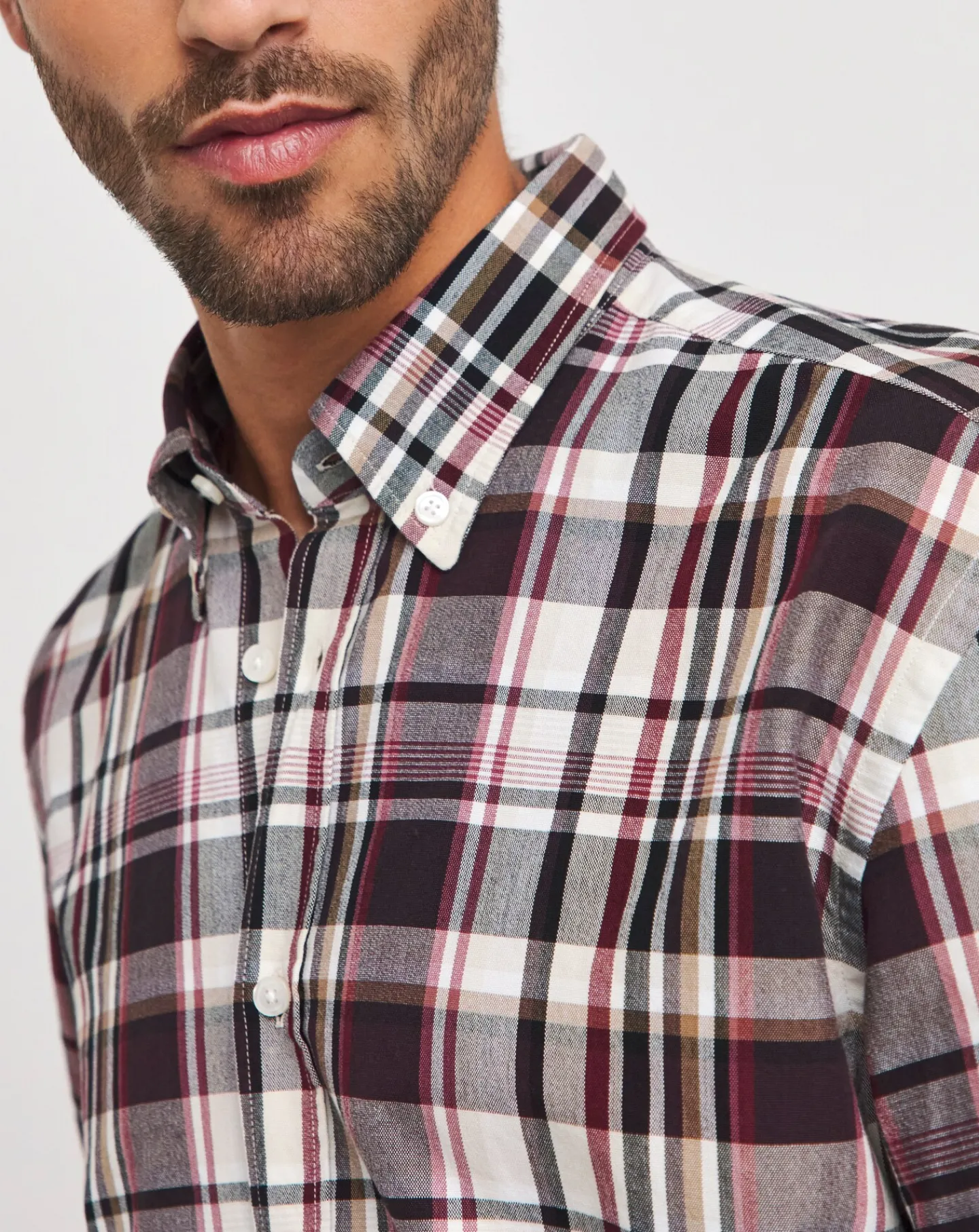 BOSS Long Sleeve Red Checked Shirt