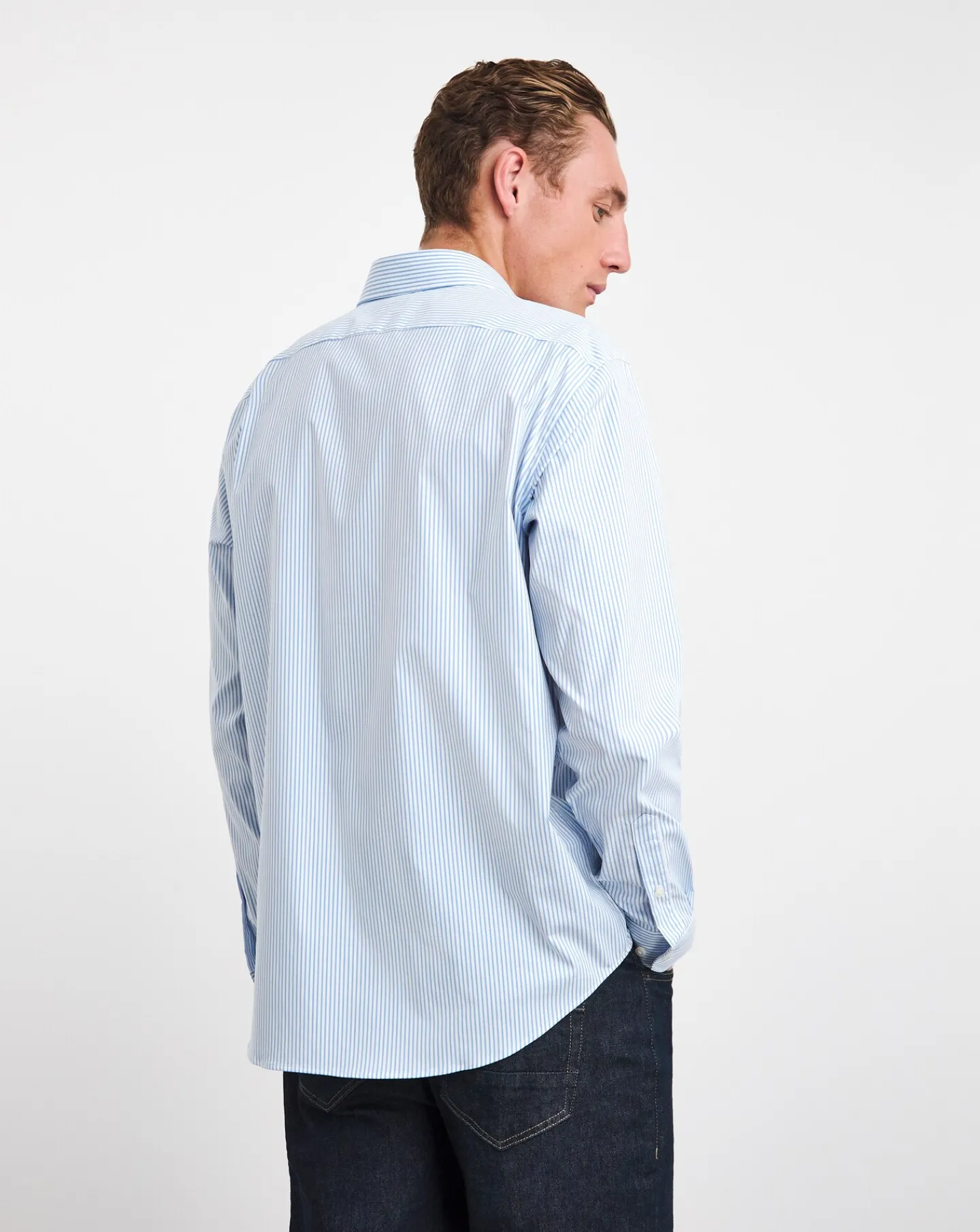 BOSS Long Sleeve Regular Ft Stripe Shirt