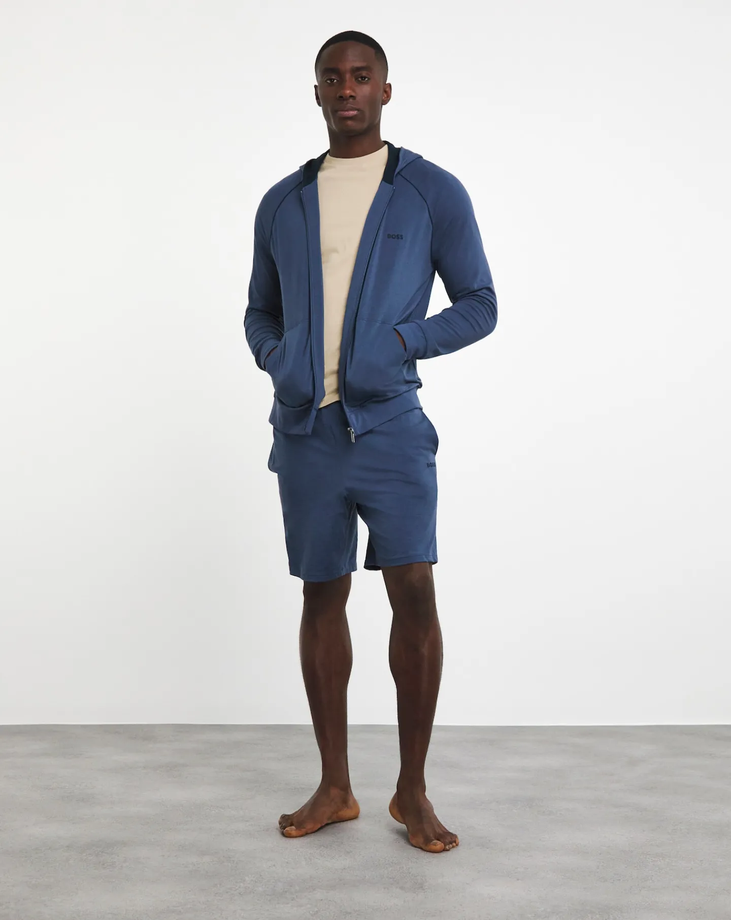 BOSS Mix & Match Navy Lounge Hoodie