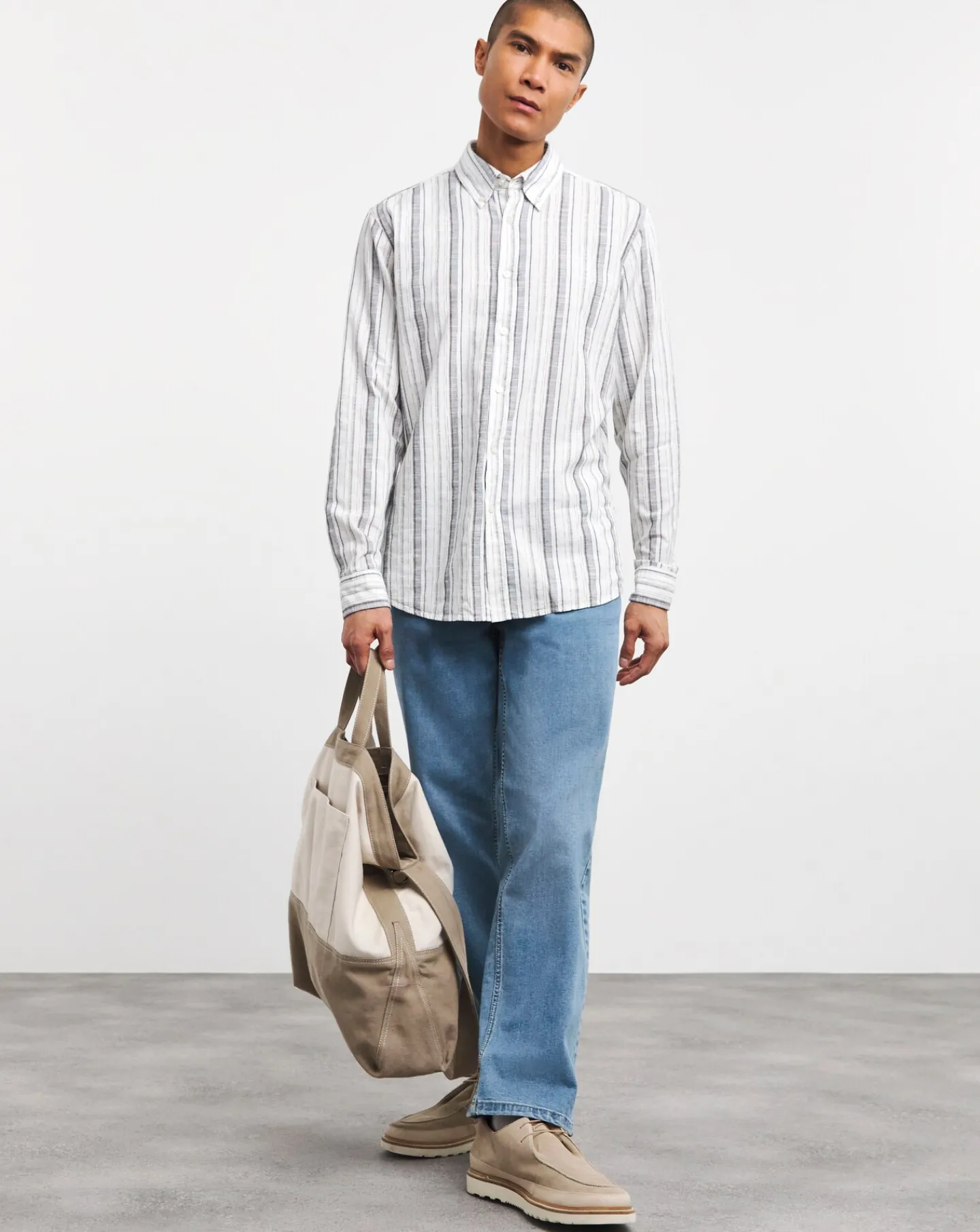 BOSS Stripe Long Sleeve Shirt