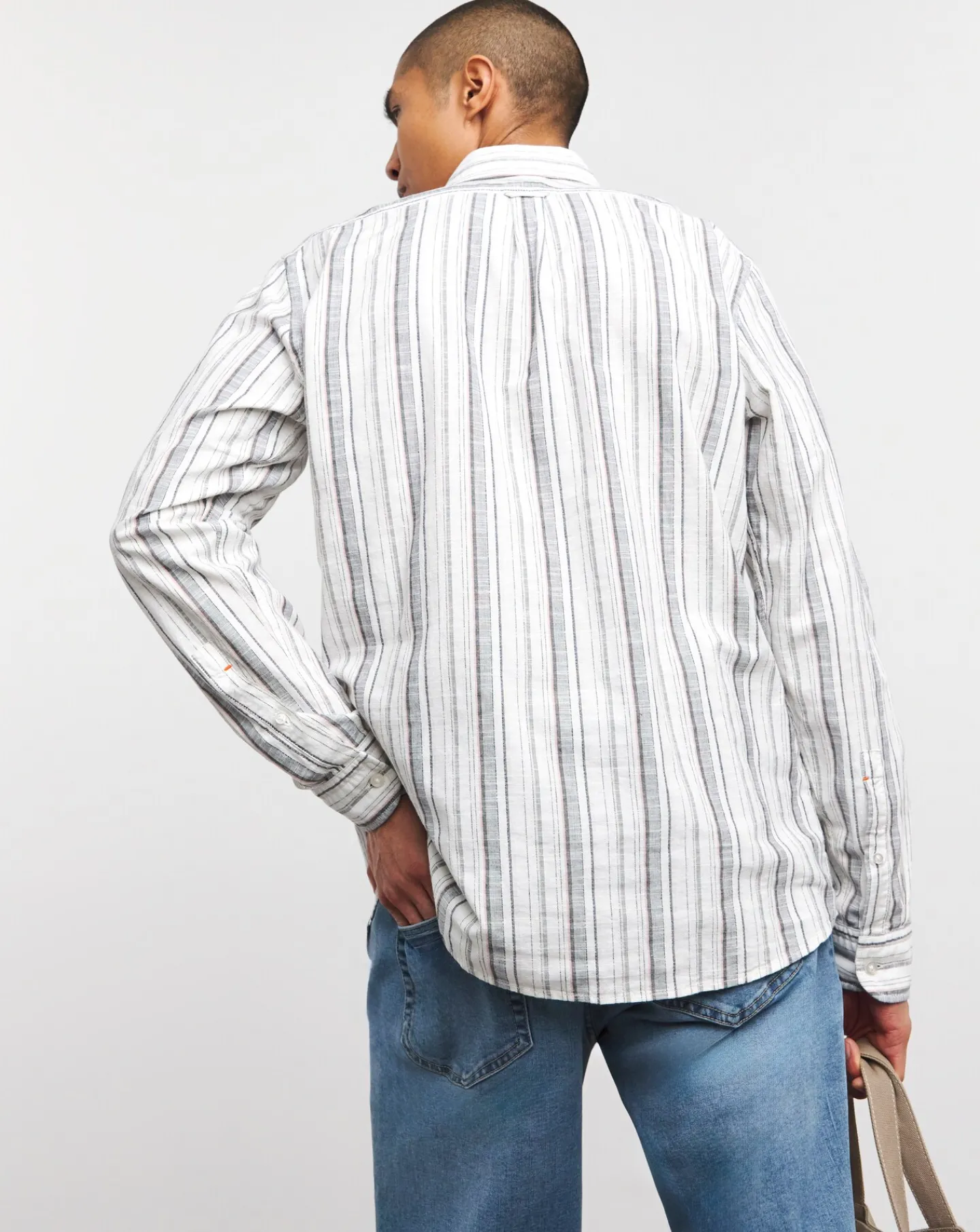 BOSS Stripe Long Sleeve Shirt