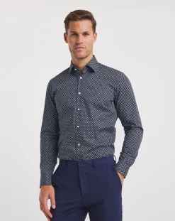 BOSS Regular Fit Printed Formal Shirt
