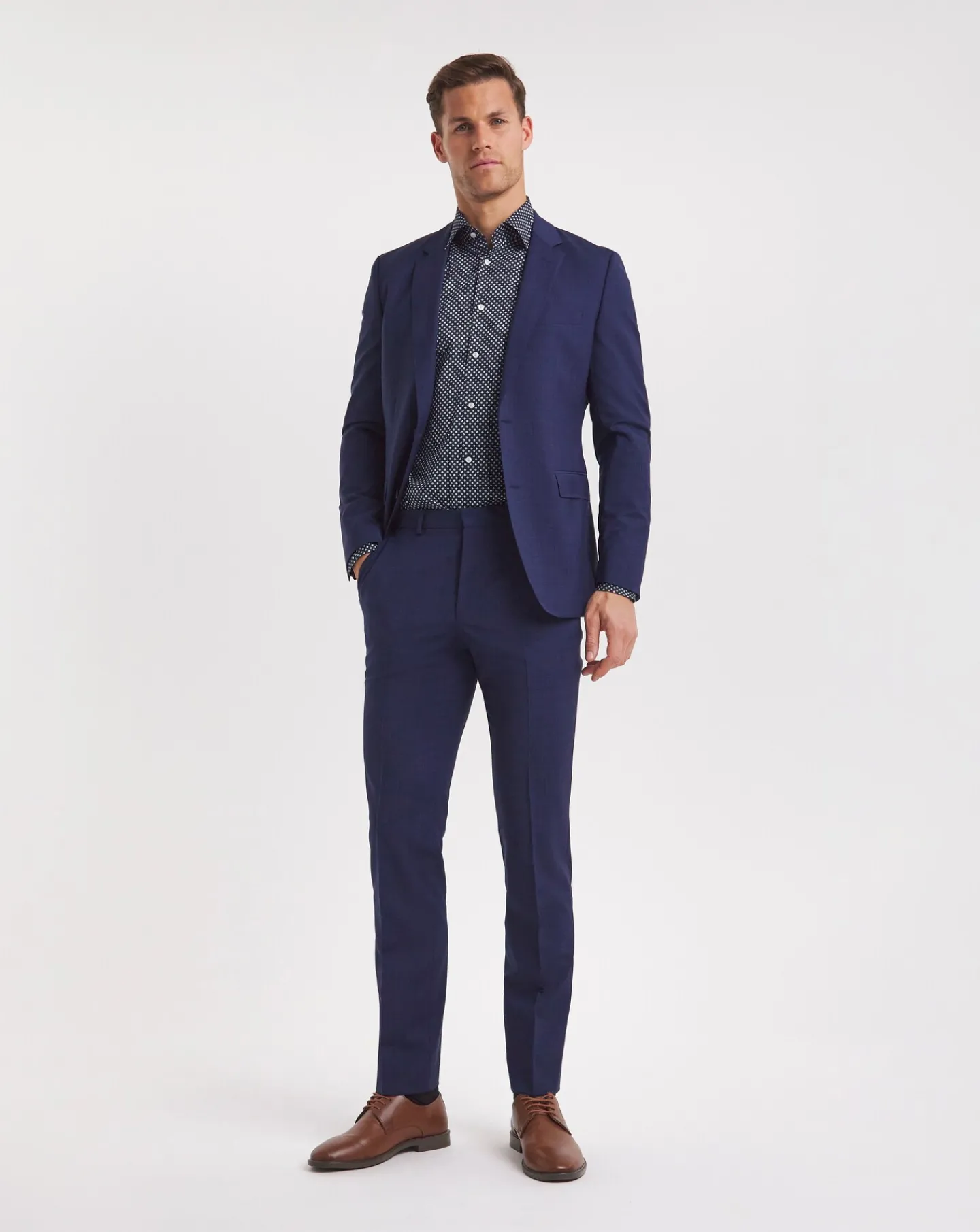BOSS Regular Fit Printed Formal Shirt