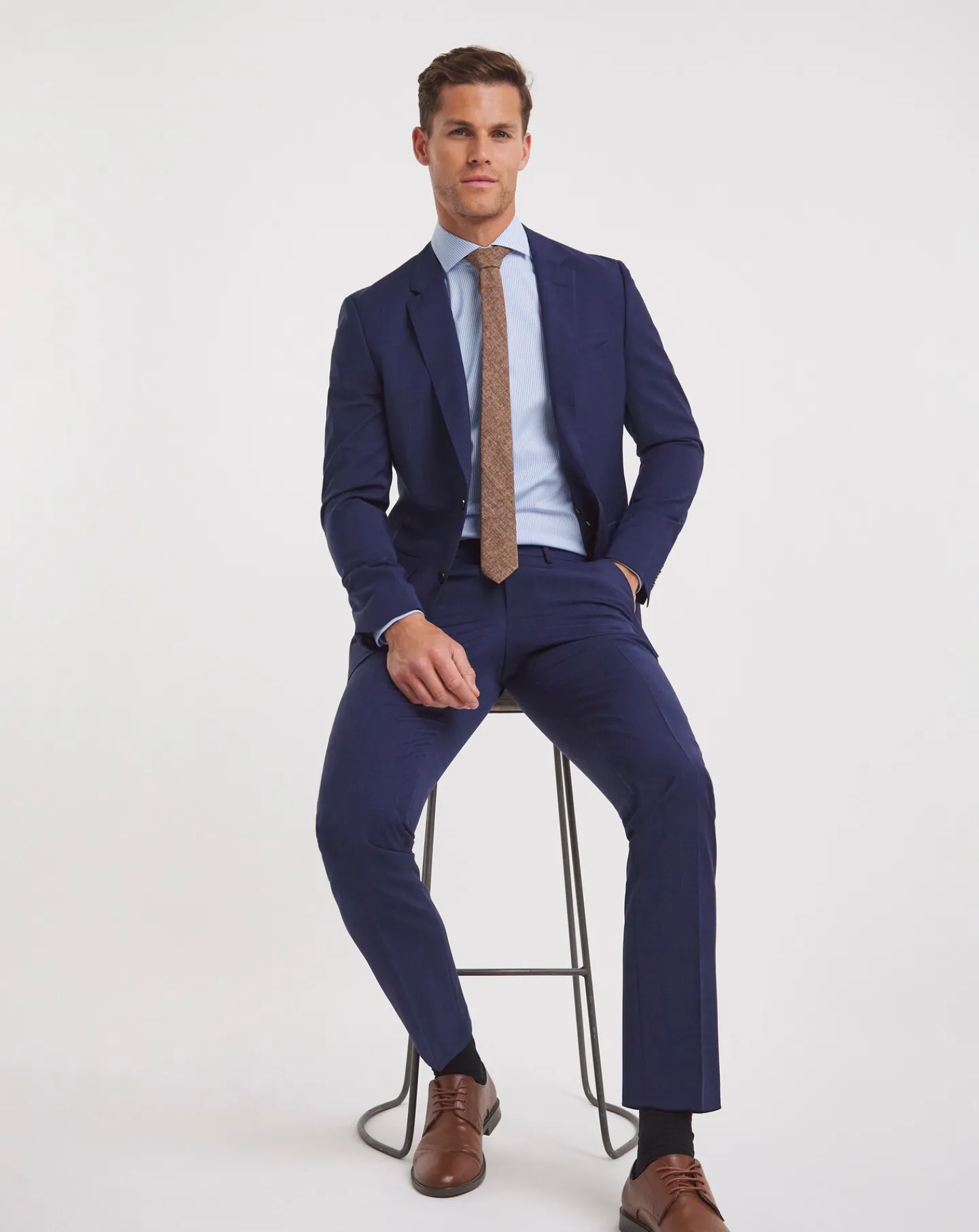 BOSS Regular Fit Stripe Formal Shirt