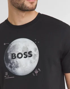 BOSS Short Sleeve Moon Print T-Shirt
