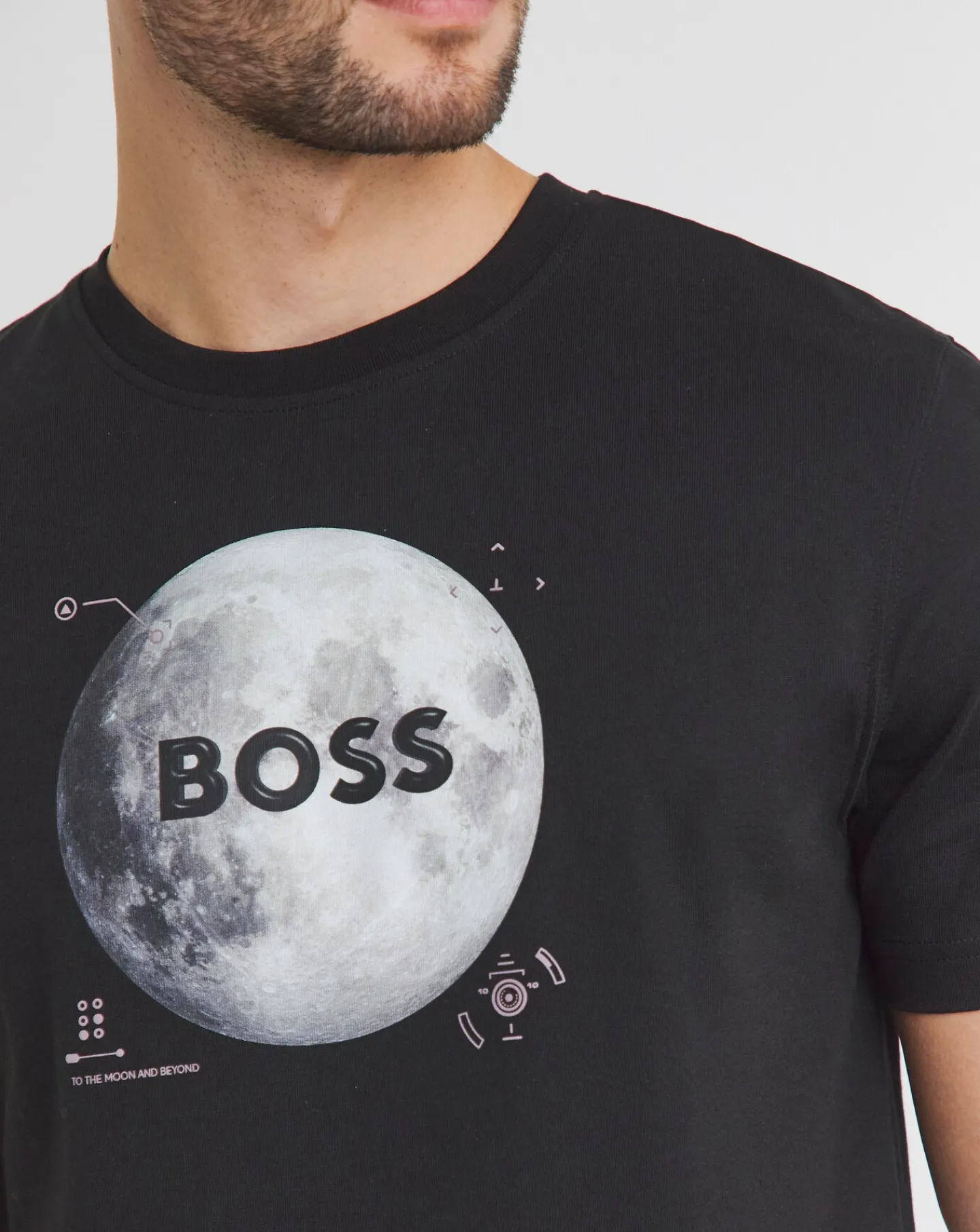 BOSS Short Sleeve Moon Print T-Shirt