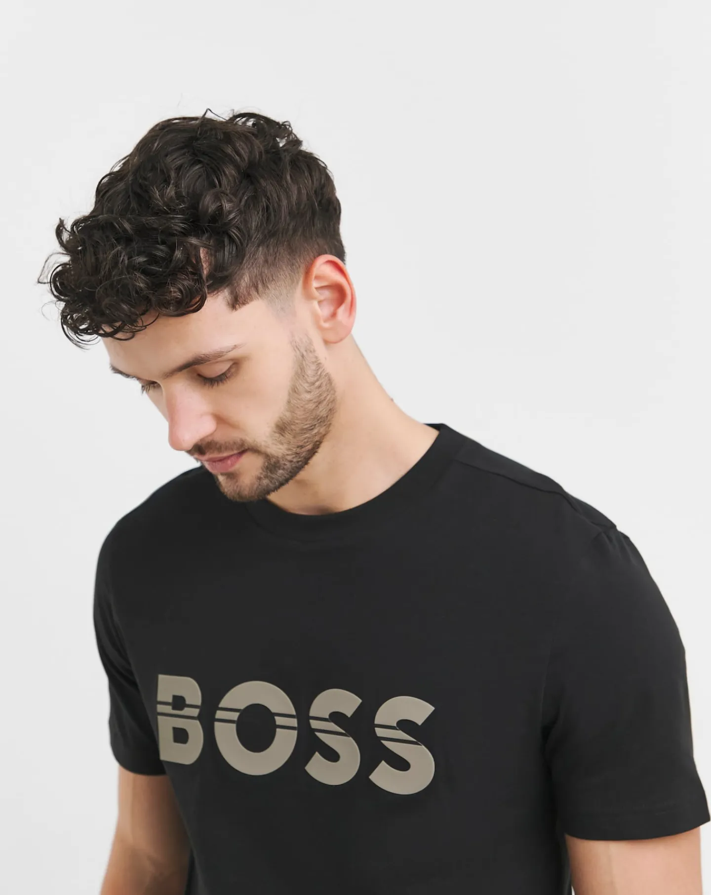BOSS Short Sleeve Raised Logo T-Shirt