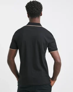 BOSS Short Sleeve Tipped Collar Polo