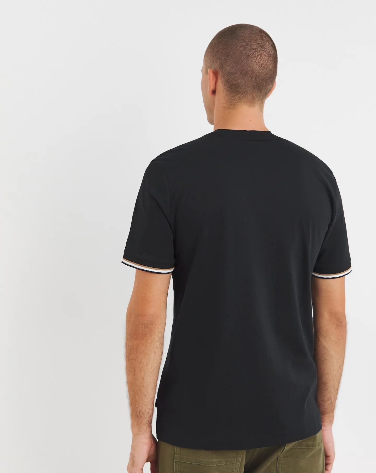 BOSS Short Sleeve Tipped Cuff T-shirt