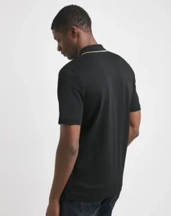 BOSS Short Sleeve Zip Neck Polo
