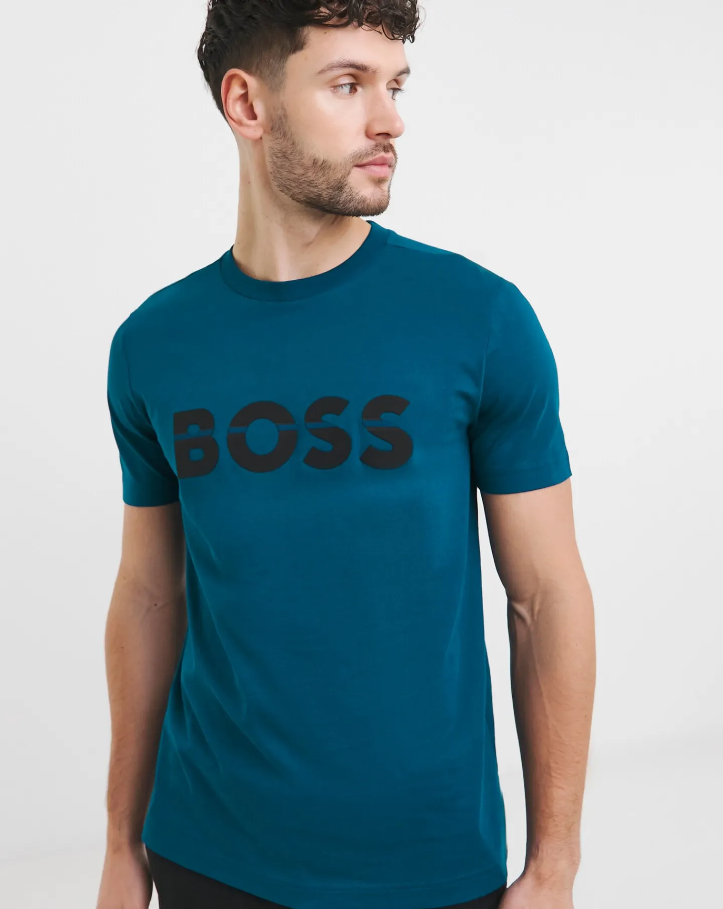 BOSS Short Sleeve Raised Logo T-Shirt