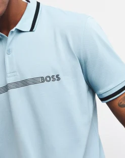 BOSS Short Sleeve Chest Stripe Polo
