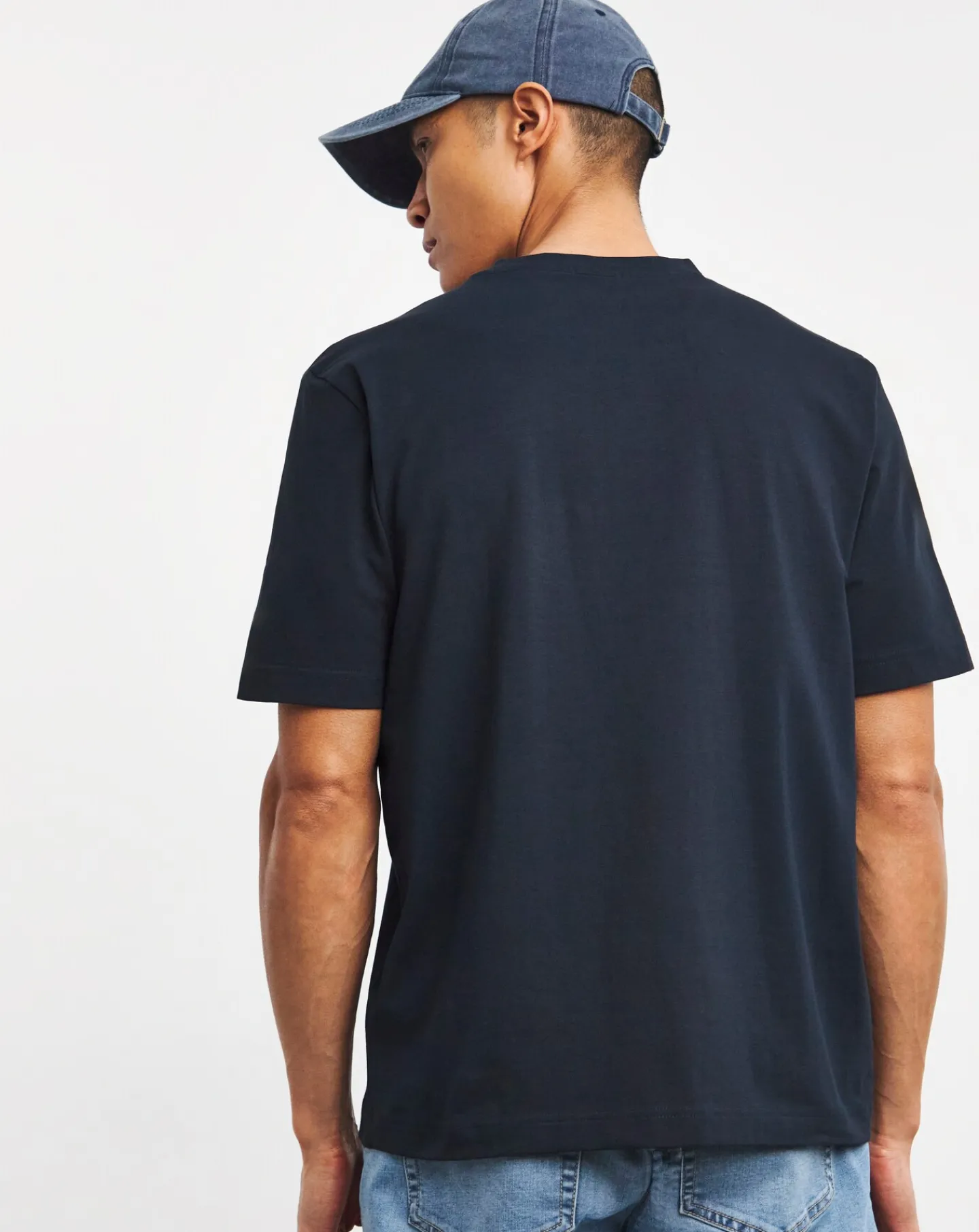 BOSS Short Sleeve Dark Blue Centre Logo T-Shirt