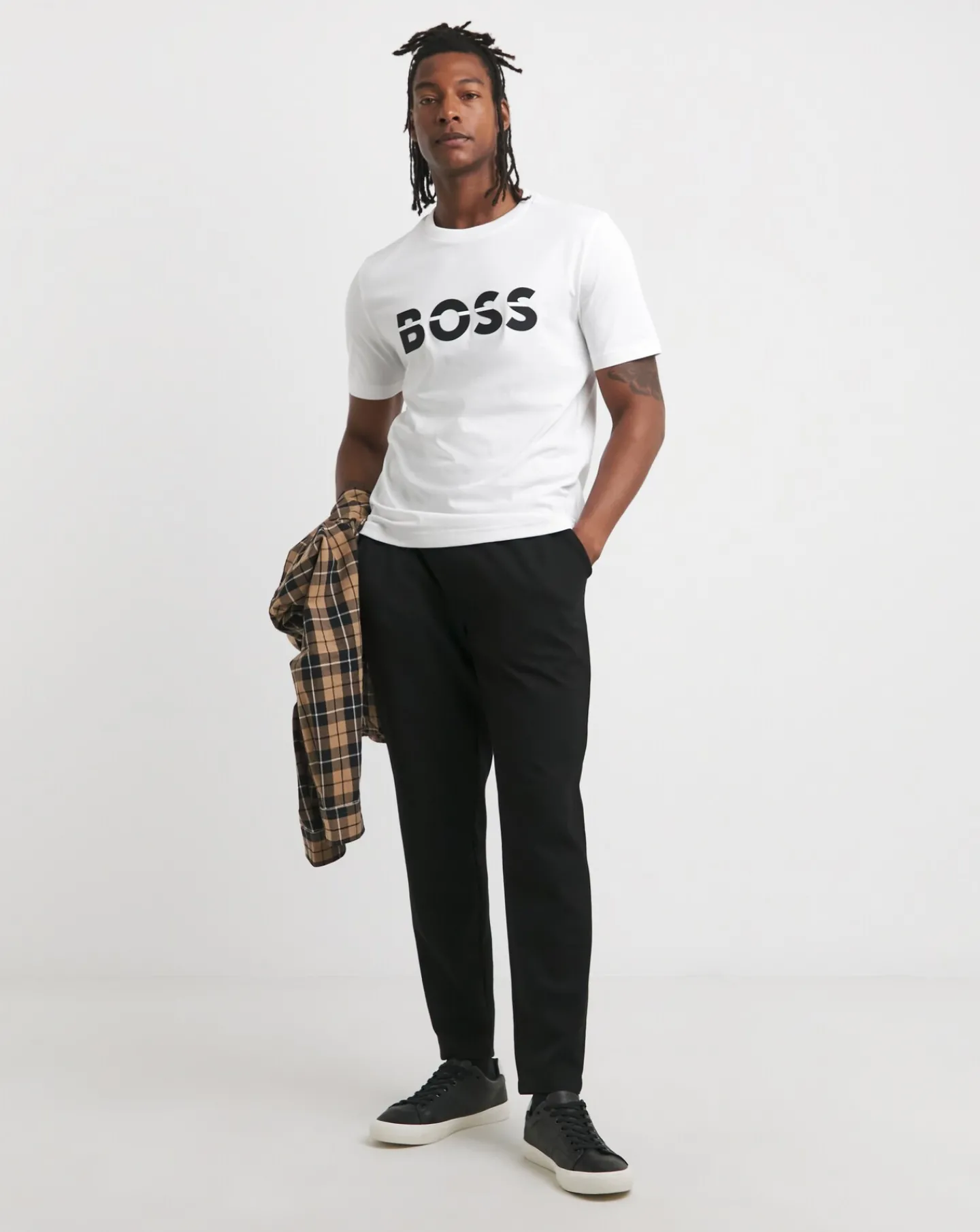 BOSS Short Sleeve Raised Logo T-Shirt