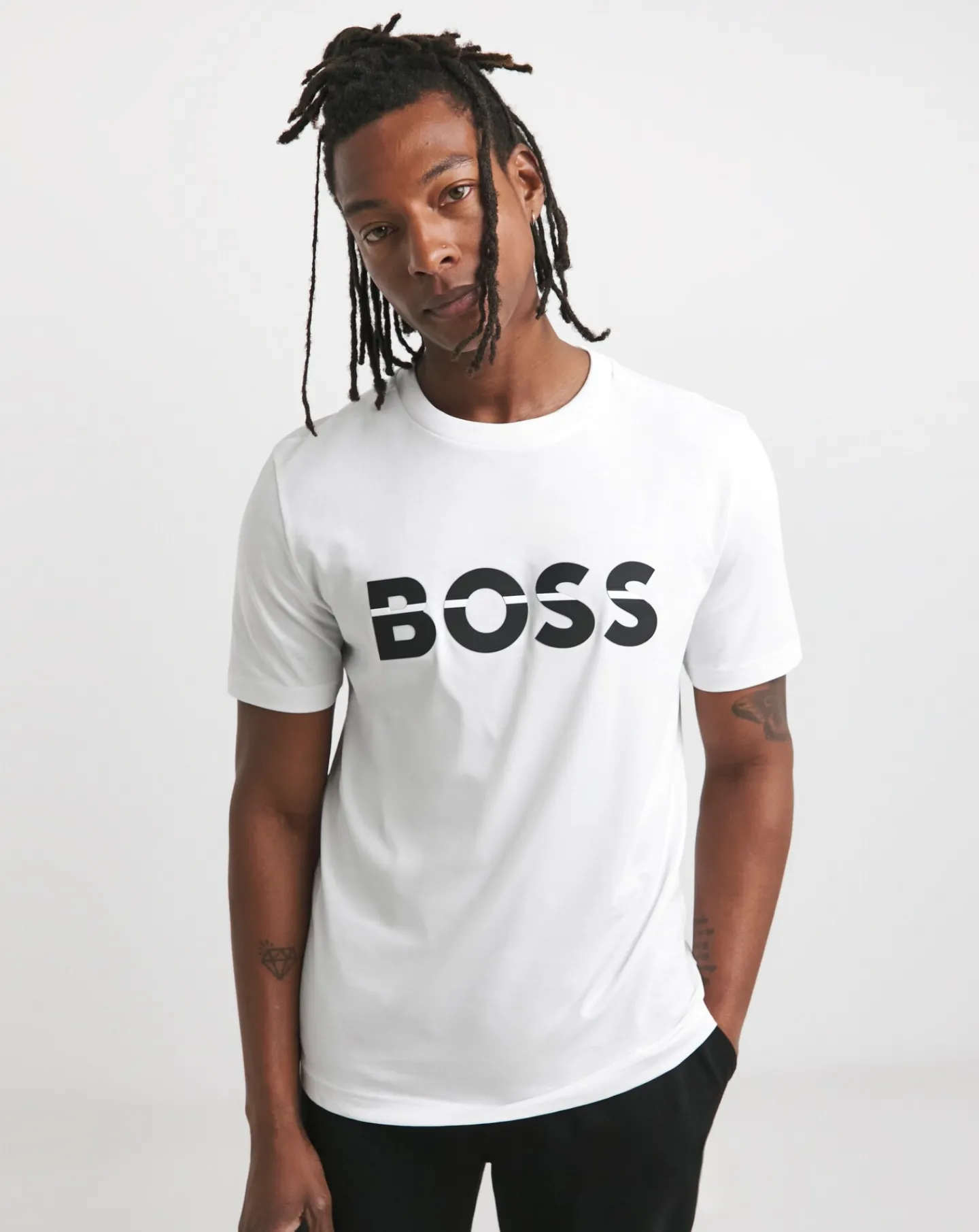BOSS Short Sleeve Raised Logo T-Shirt