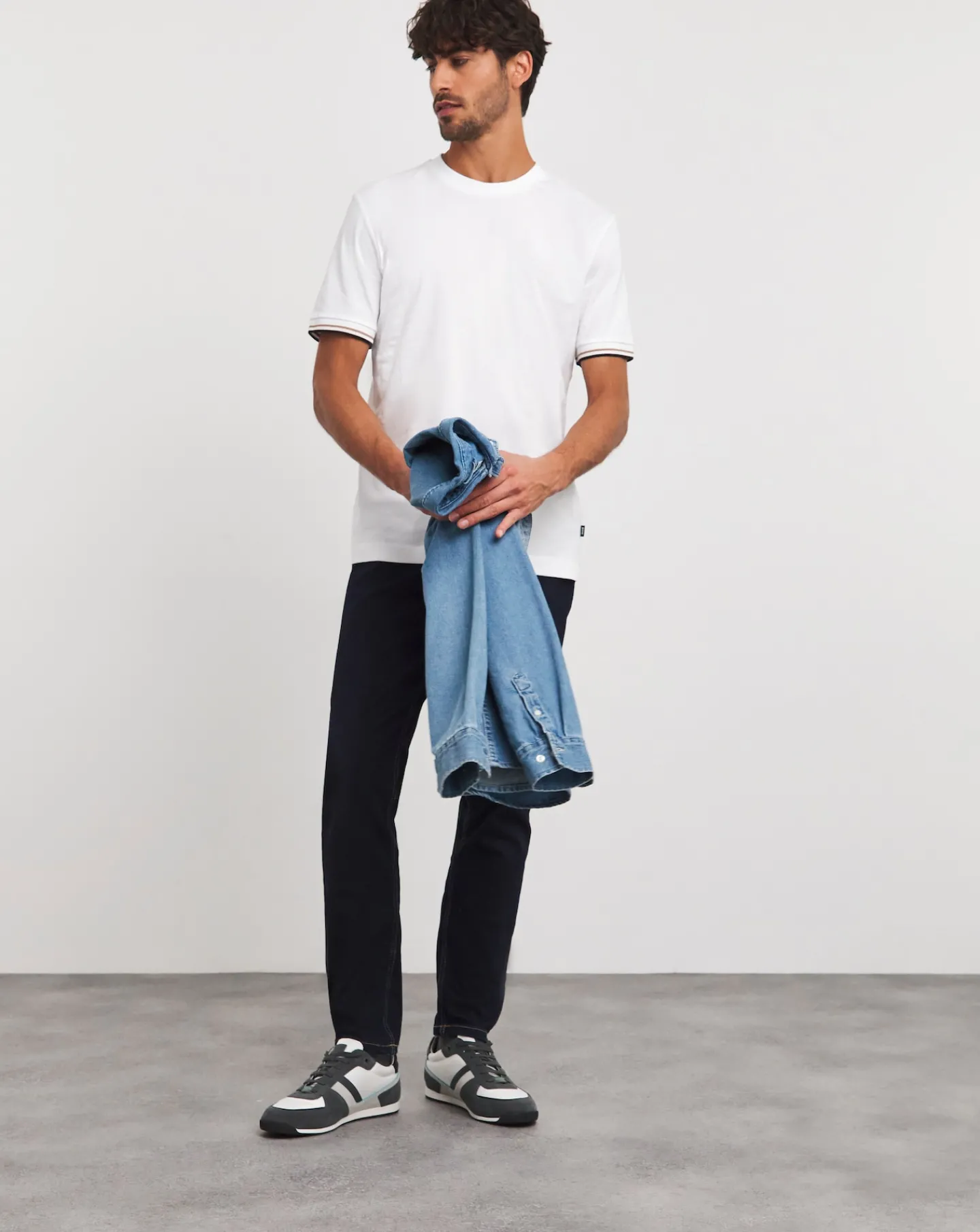 BOSS Short Sleeve Tipped Cuff T-shirt