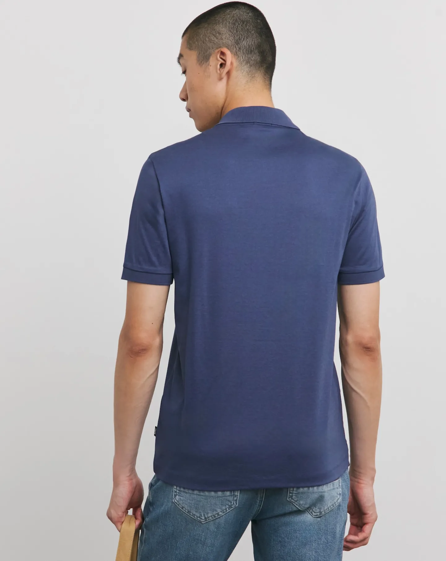 BOSS Short Sleeve Zip Neck Polo