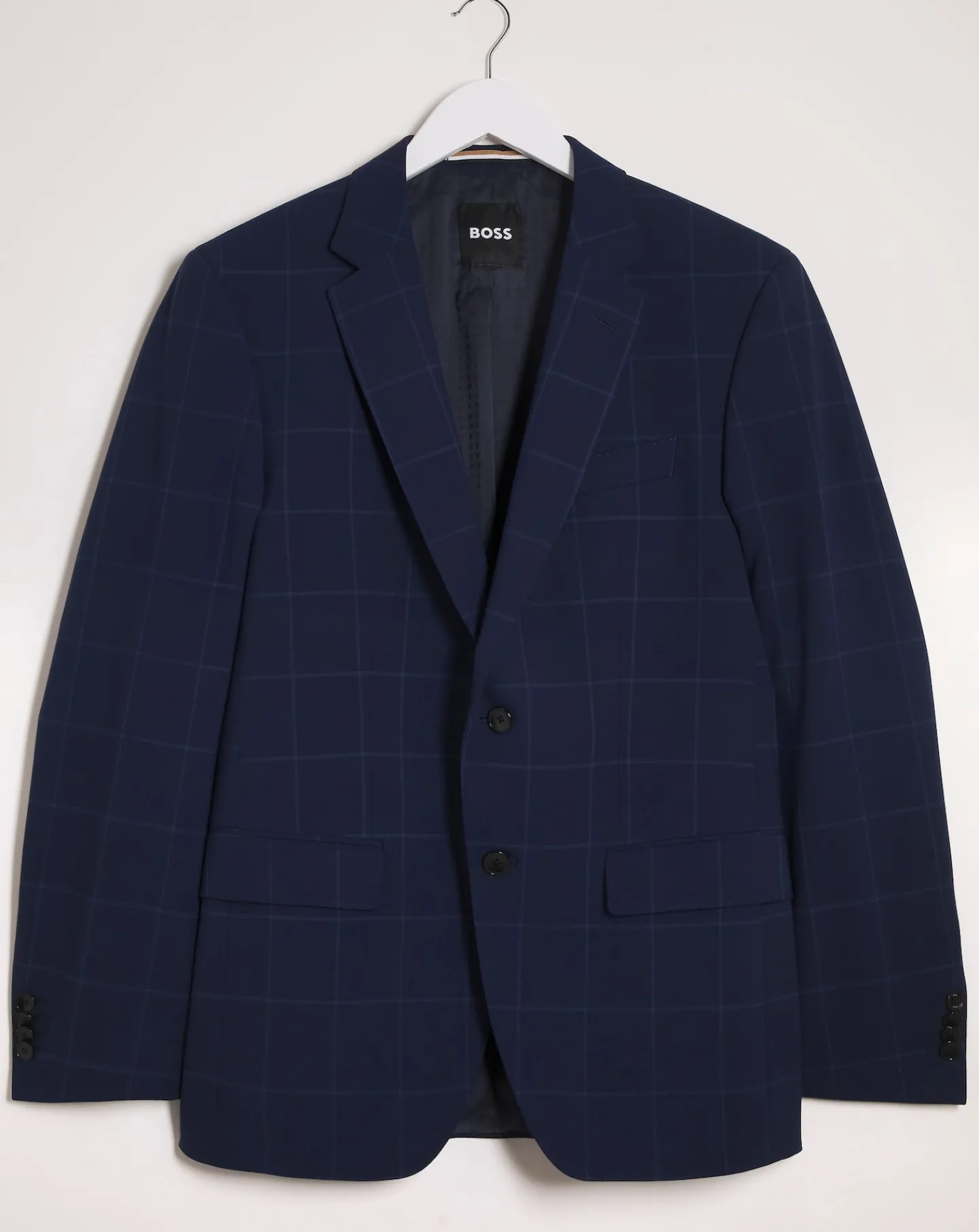 BOSS Slim Fit Check Suit Jacket