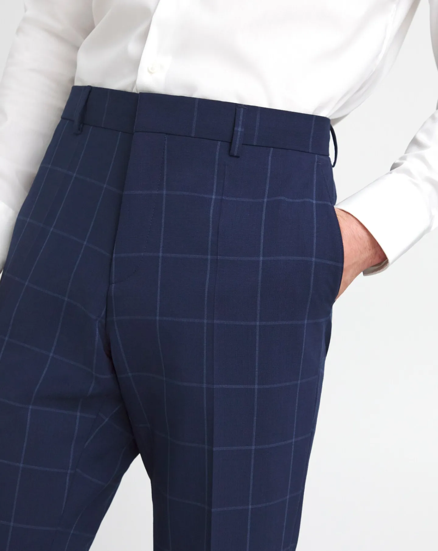 BOSS Slim Fit Check Suit Trouser