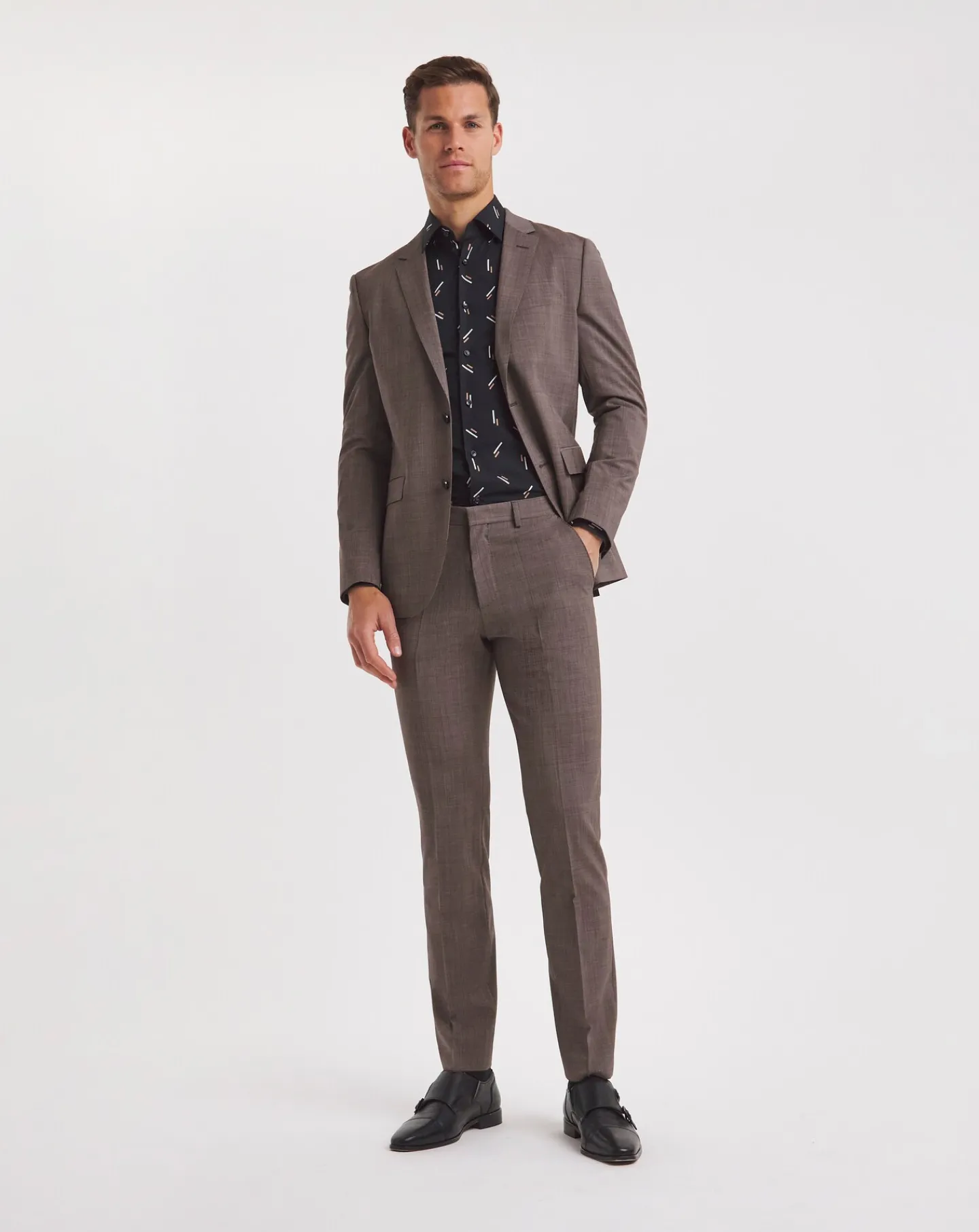 BOSS Slim Fit Printed Formal Shirt