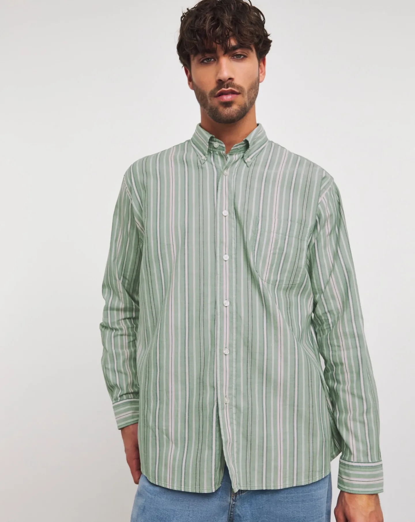 BOSS Striped Long Sleeve Shirt
