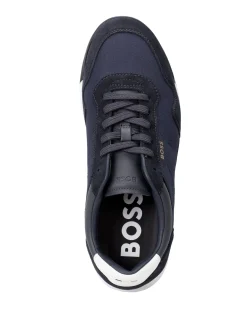BOSS Titanium Suede Trainer