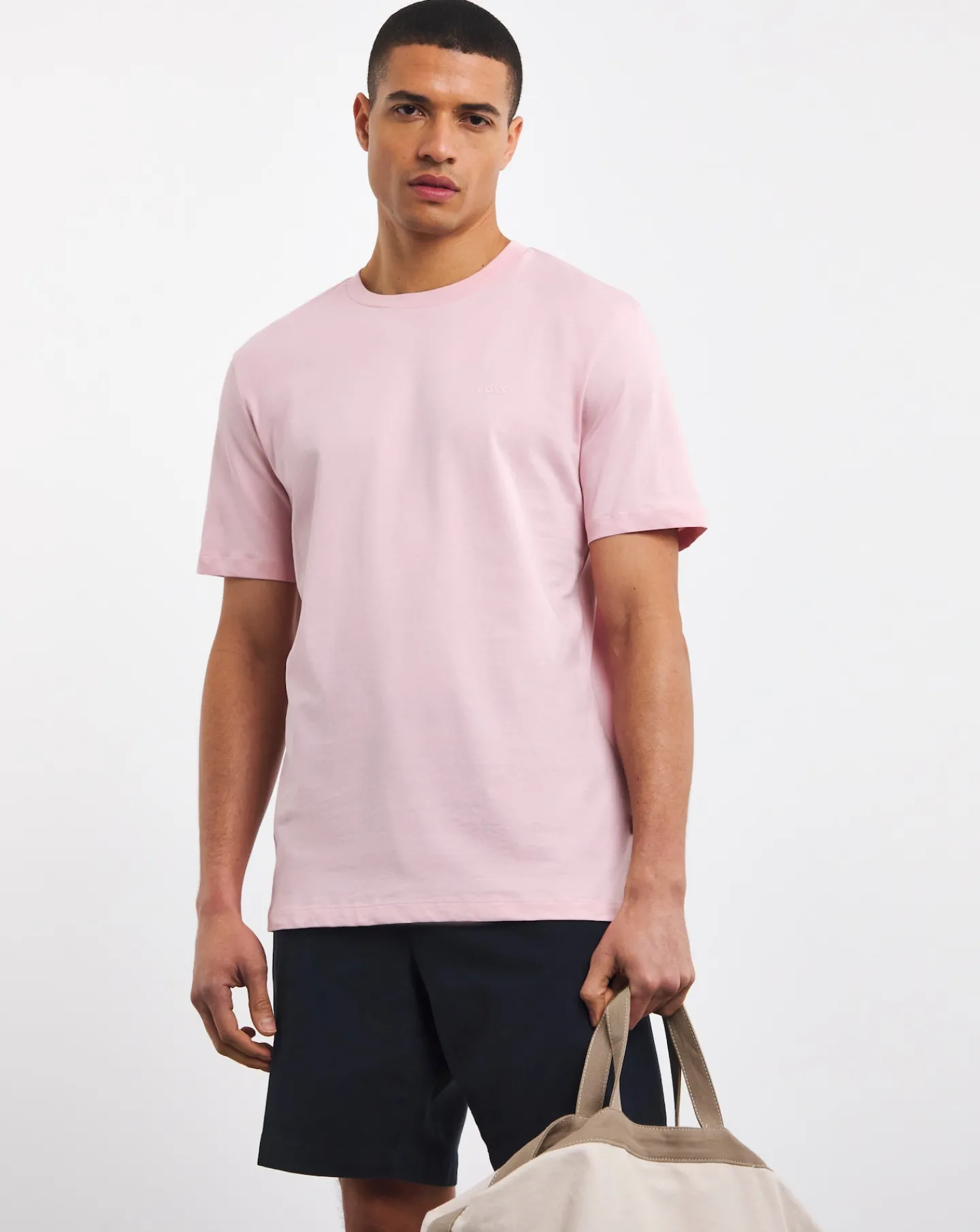 BOSS Tonal Logo Crew Neck T-shirt