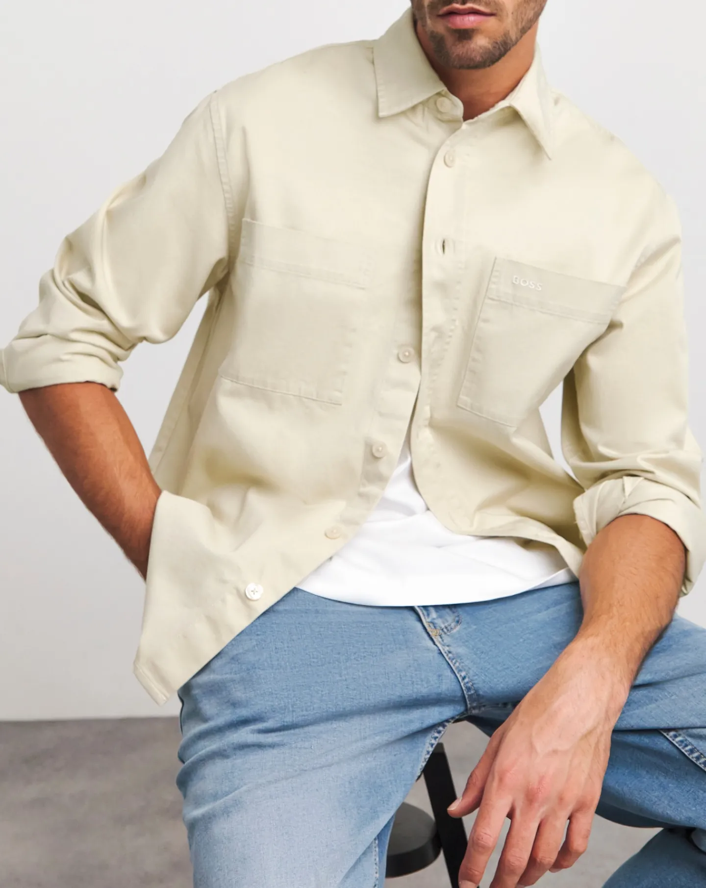 BOSS Twill Pocket Overshirt