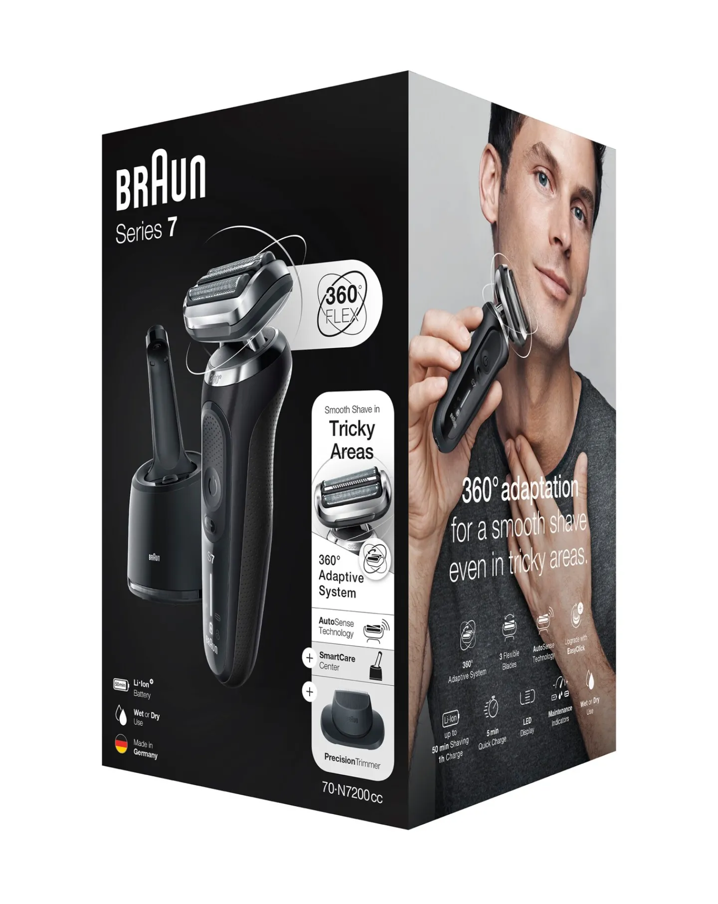Braun Series 7 N7200 Wet & Dry SmartCare Rechargeable Shaver