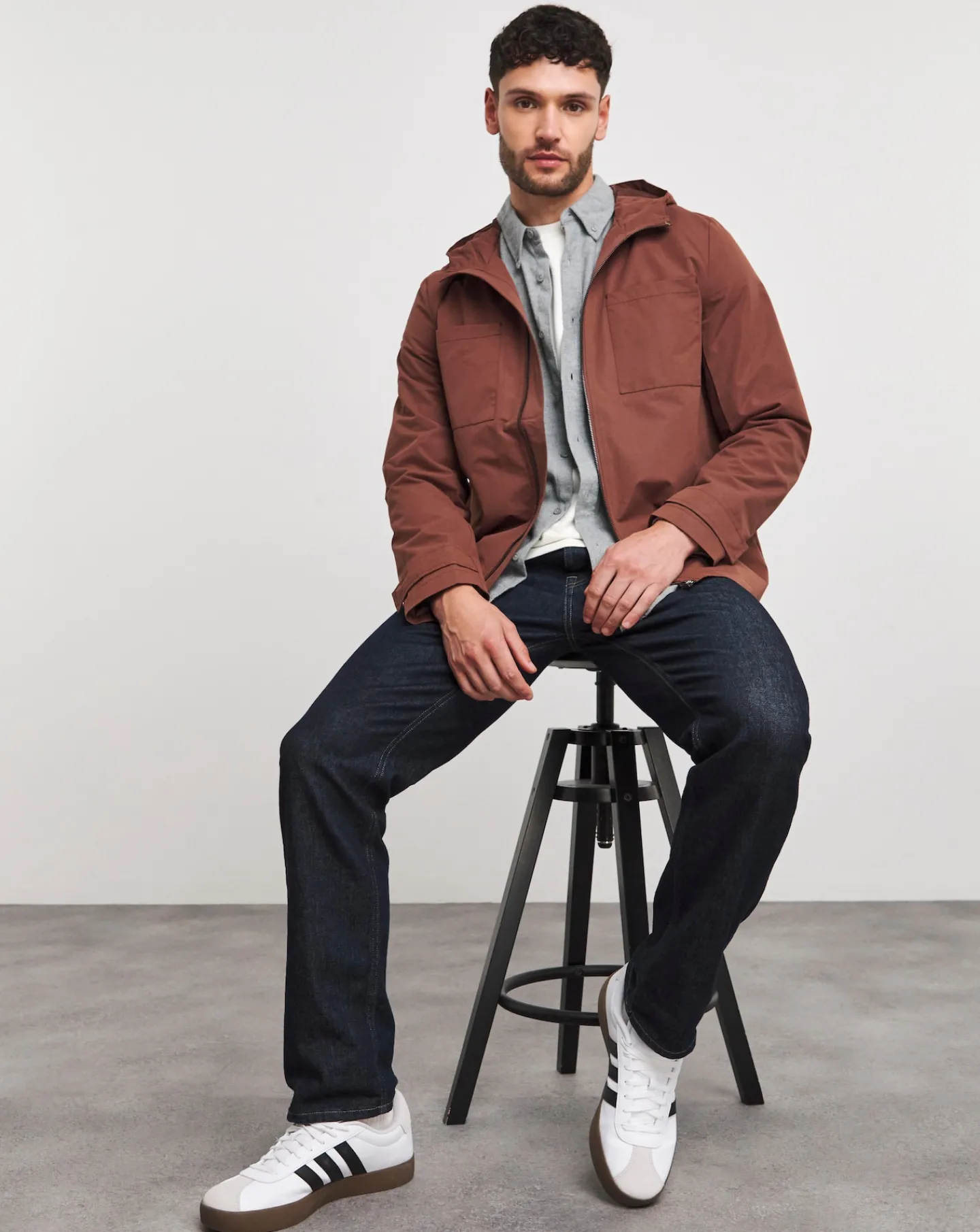 Jacamo Hooded Zip Up Jacket