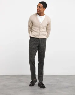 Jacamo Textured Check Regular Suit Trouser