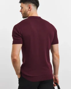 Jacamo Cable Knitted Polo