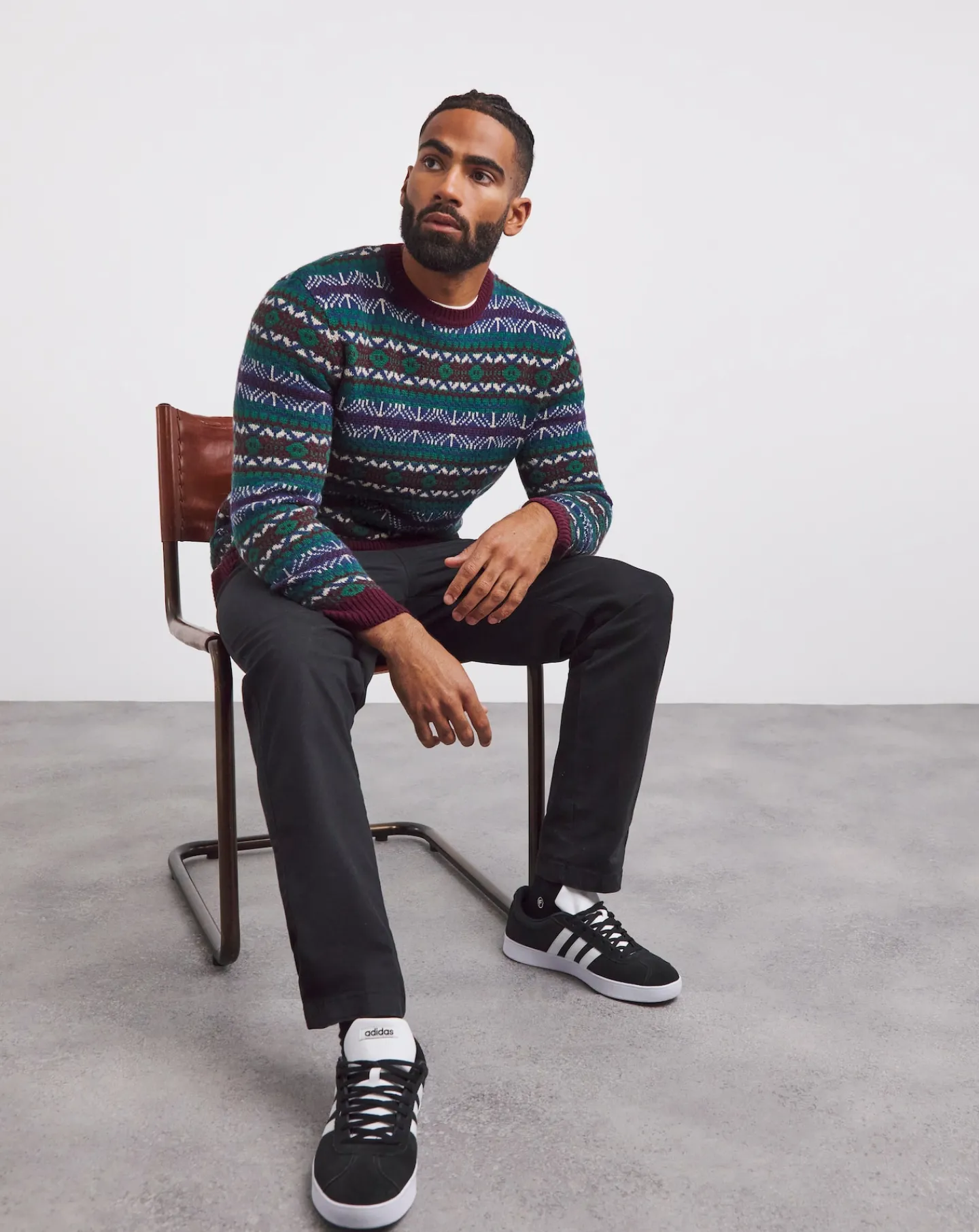 Jacamo Crew Neck Fairisle Jumper