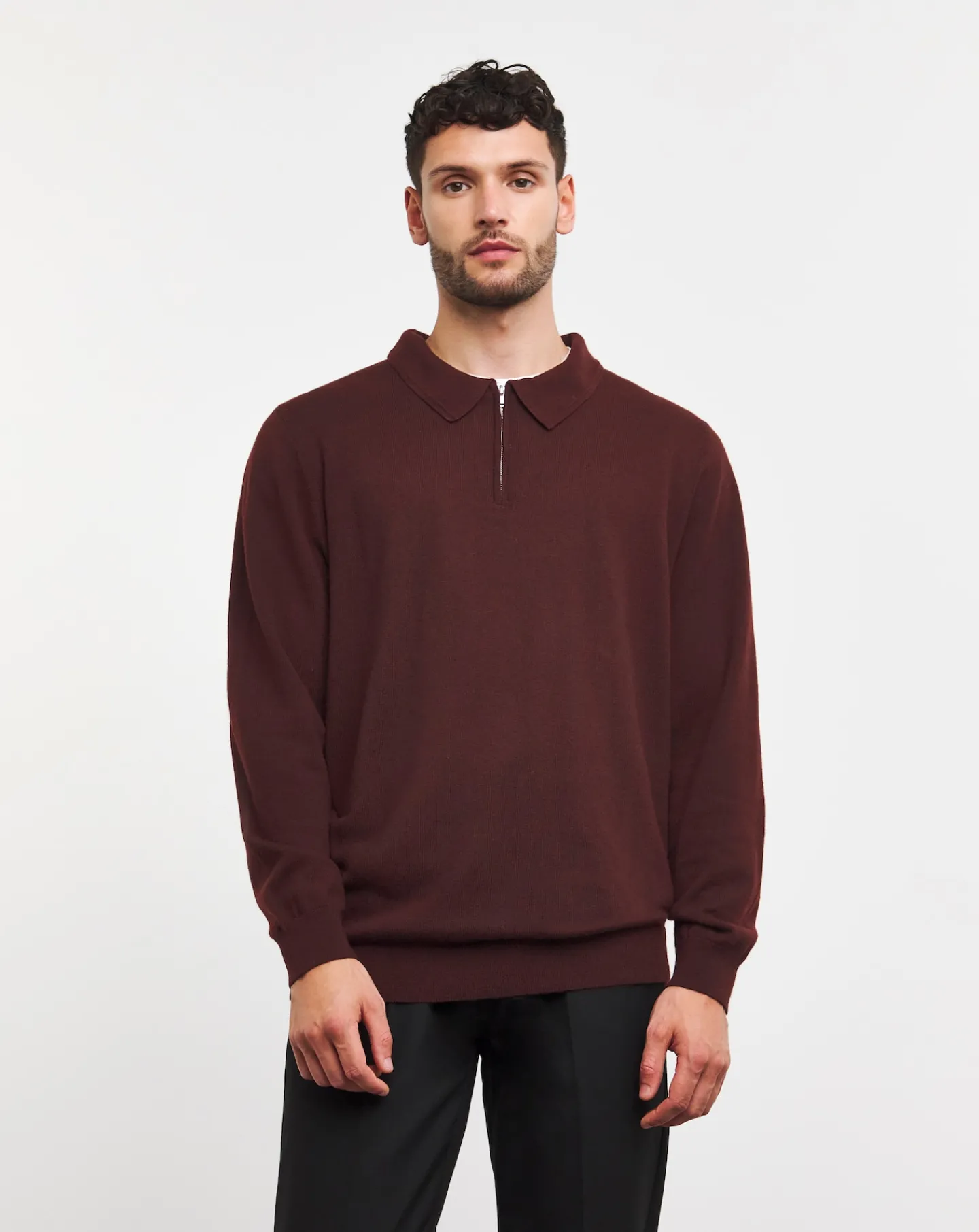Jacamo Merino Wool Long Sleeve Zip
