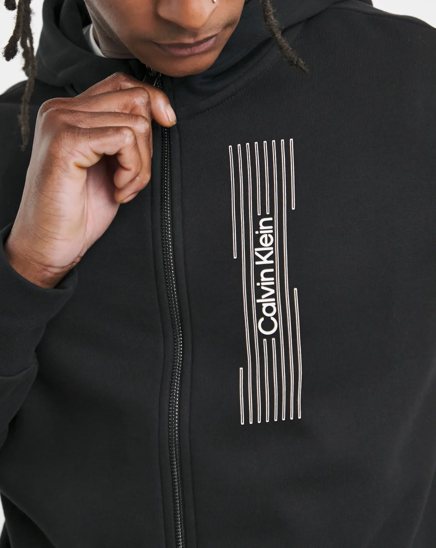 Calvin Klein Horizontal Logo Full Zip Hoodie