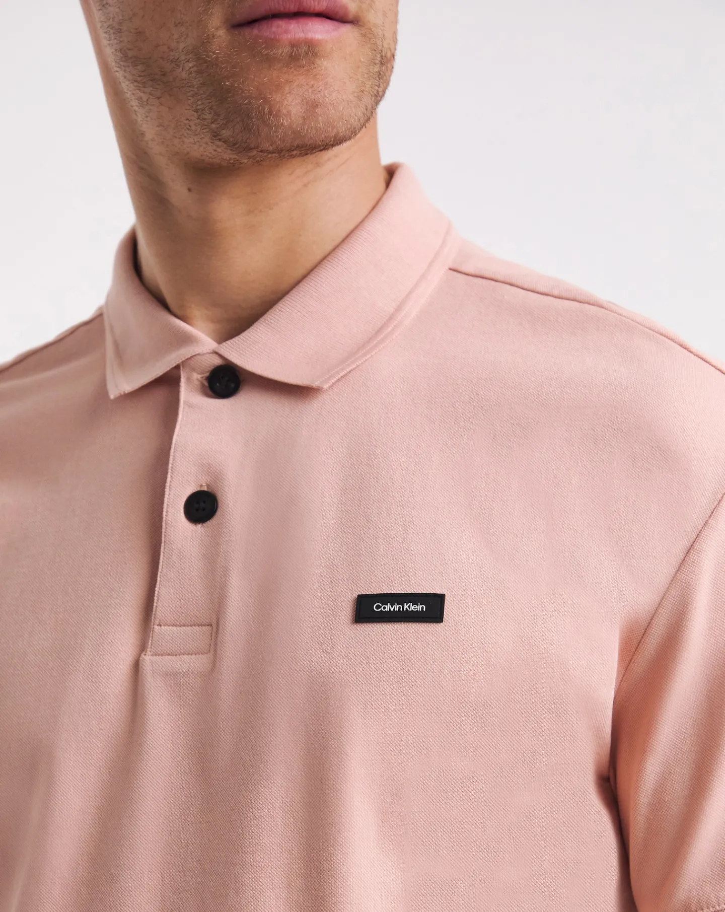 Calvin Klein Coral Stretch Slim Polo