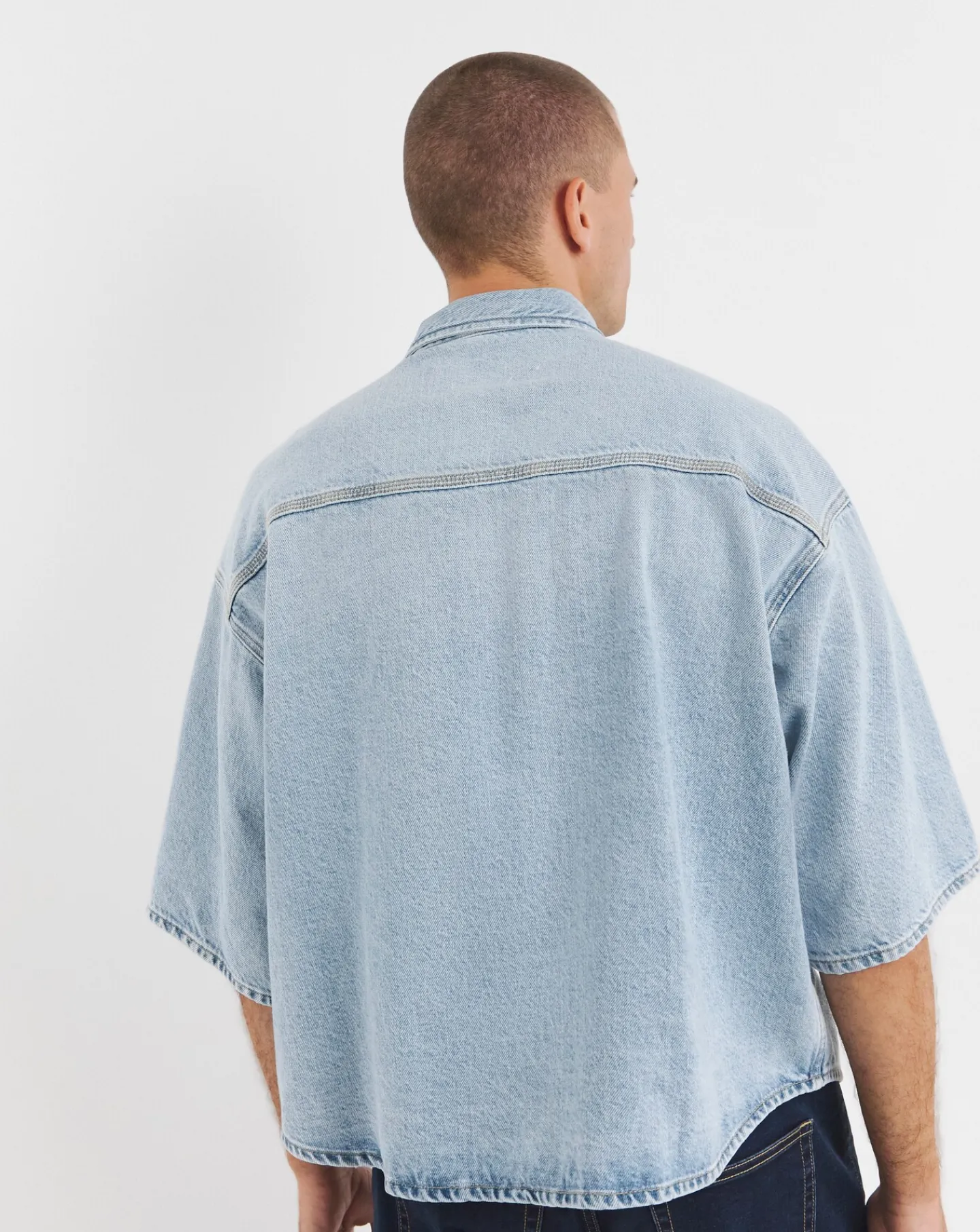 Calvin Jeans|Calvin Klein Jeans Calvin Klein Jeans Boxy Short Sleeve Denim Shirt