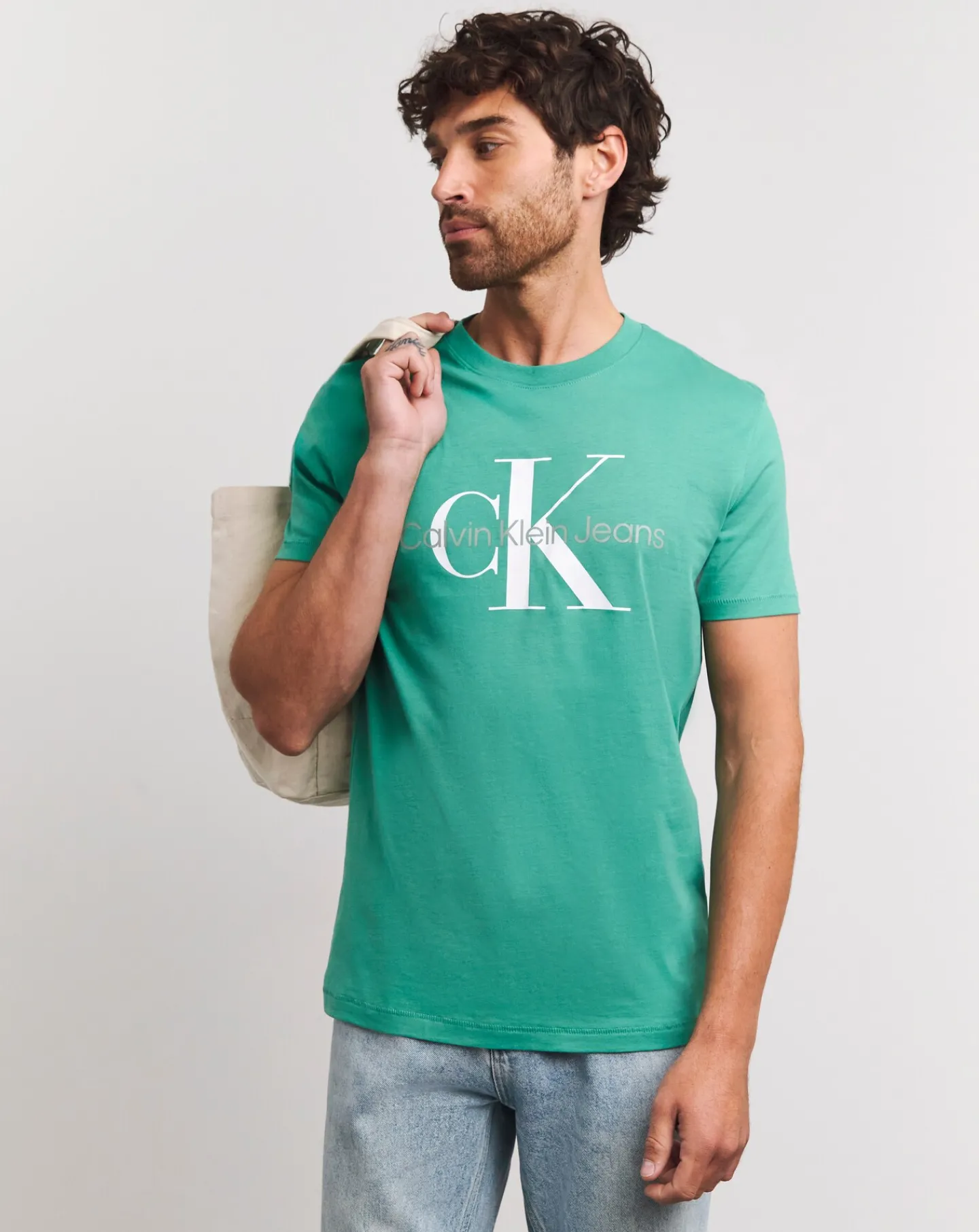 Calvin Klein Jeans Large Logo Green T-shirt