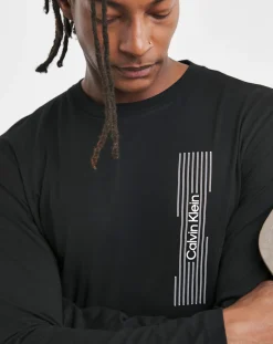 Calvin Klein Long SLeeve Horizontal Logo T-Shirt