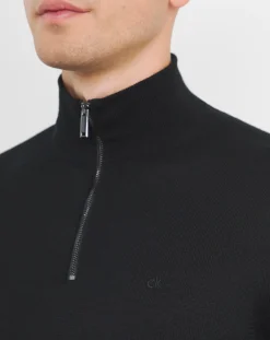Calvin Klein Merino Quarter Zip Jumper