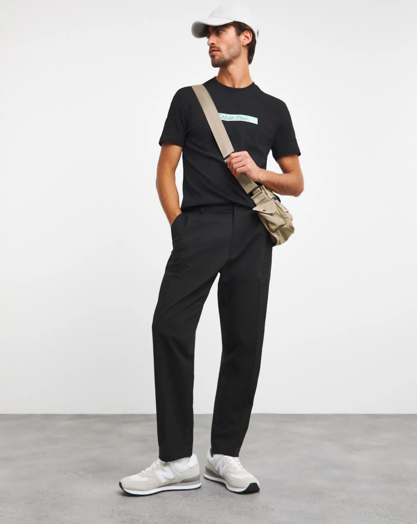 Calvin Klein Pleated Front Trouser Reg
