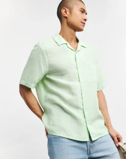 Calvin Klein Short Sleeve Linen Shirt