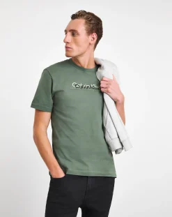 Calvin Klein Short Sleeve Flock T-Shirt