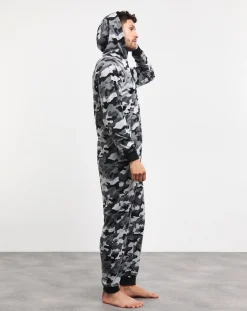 Jacamo Camo Fleece Onesie