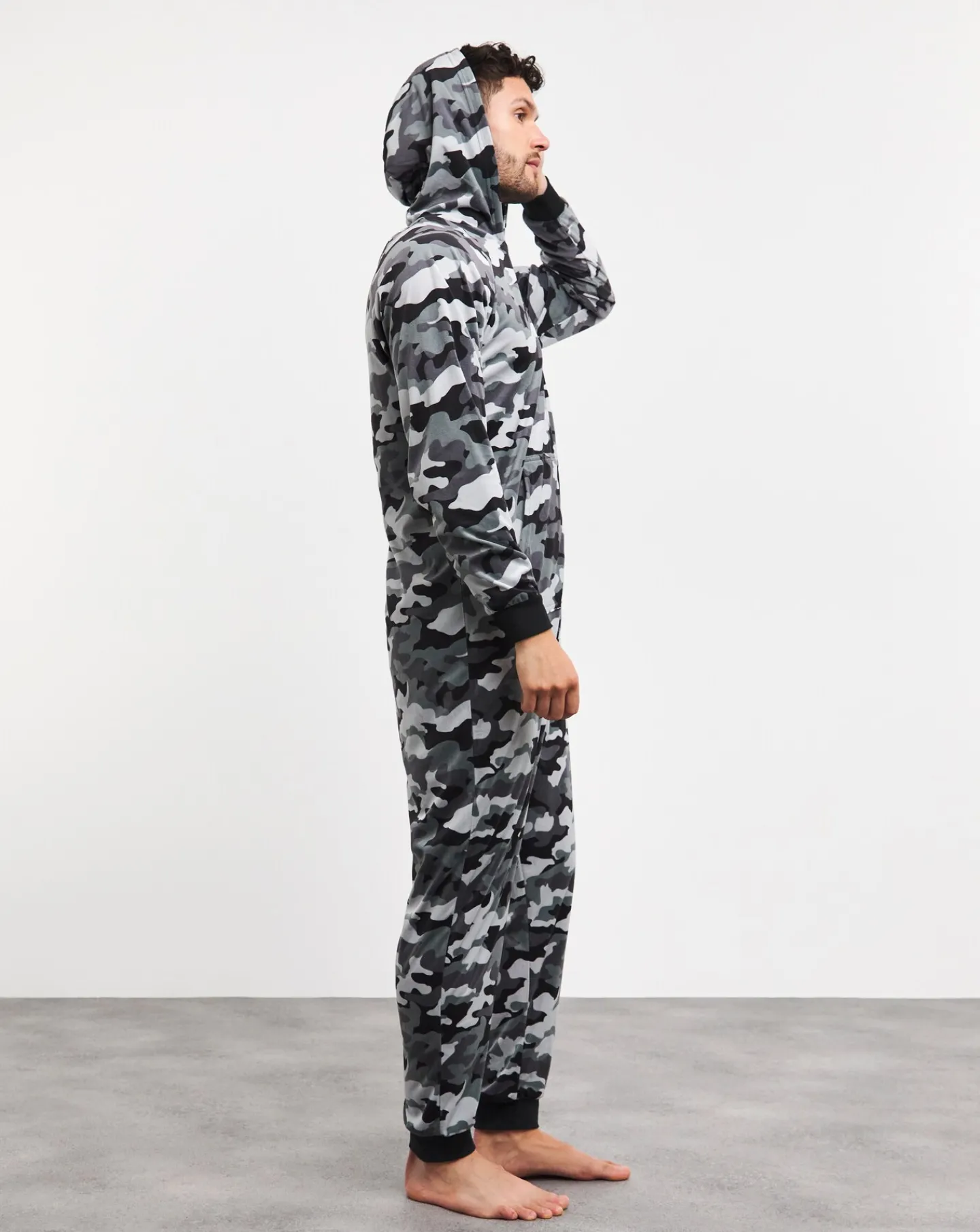 Jacamo Camo Fleece Onesie