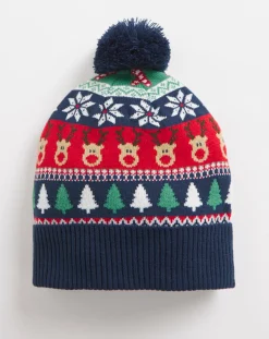 Jacamo Christmas Fairisle Bobble Hat