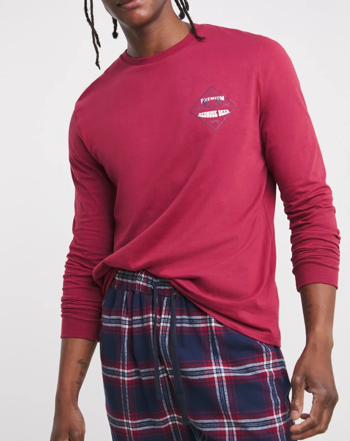 Jacamo Christmas Graphic Pyjama Set