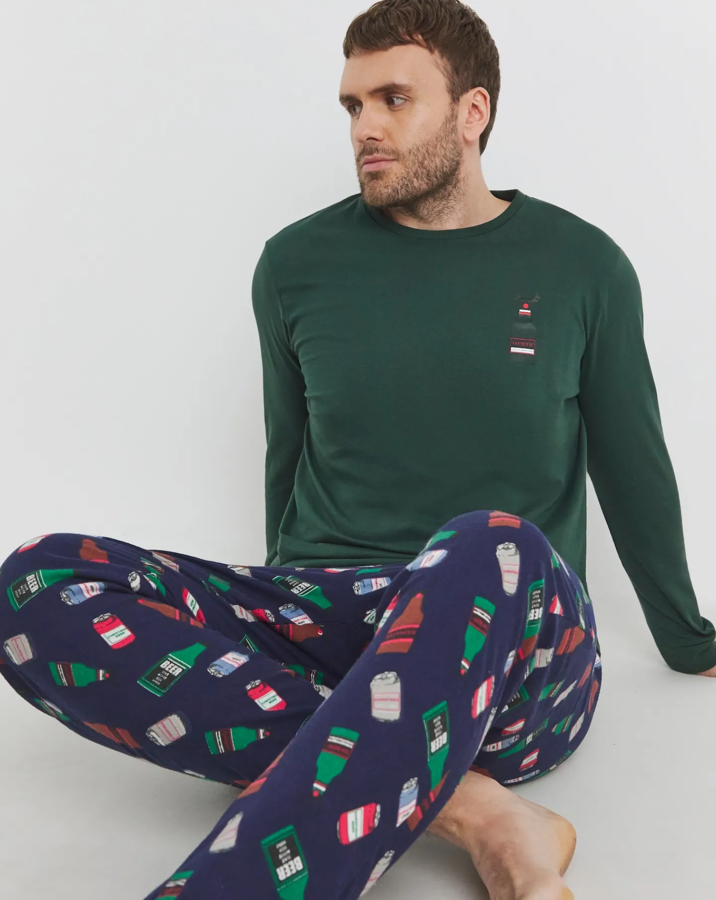 Jacamo Christmas Graphic Pyjama Set